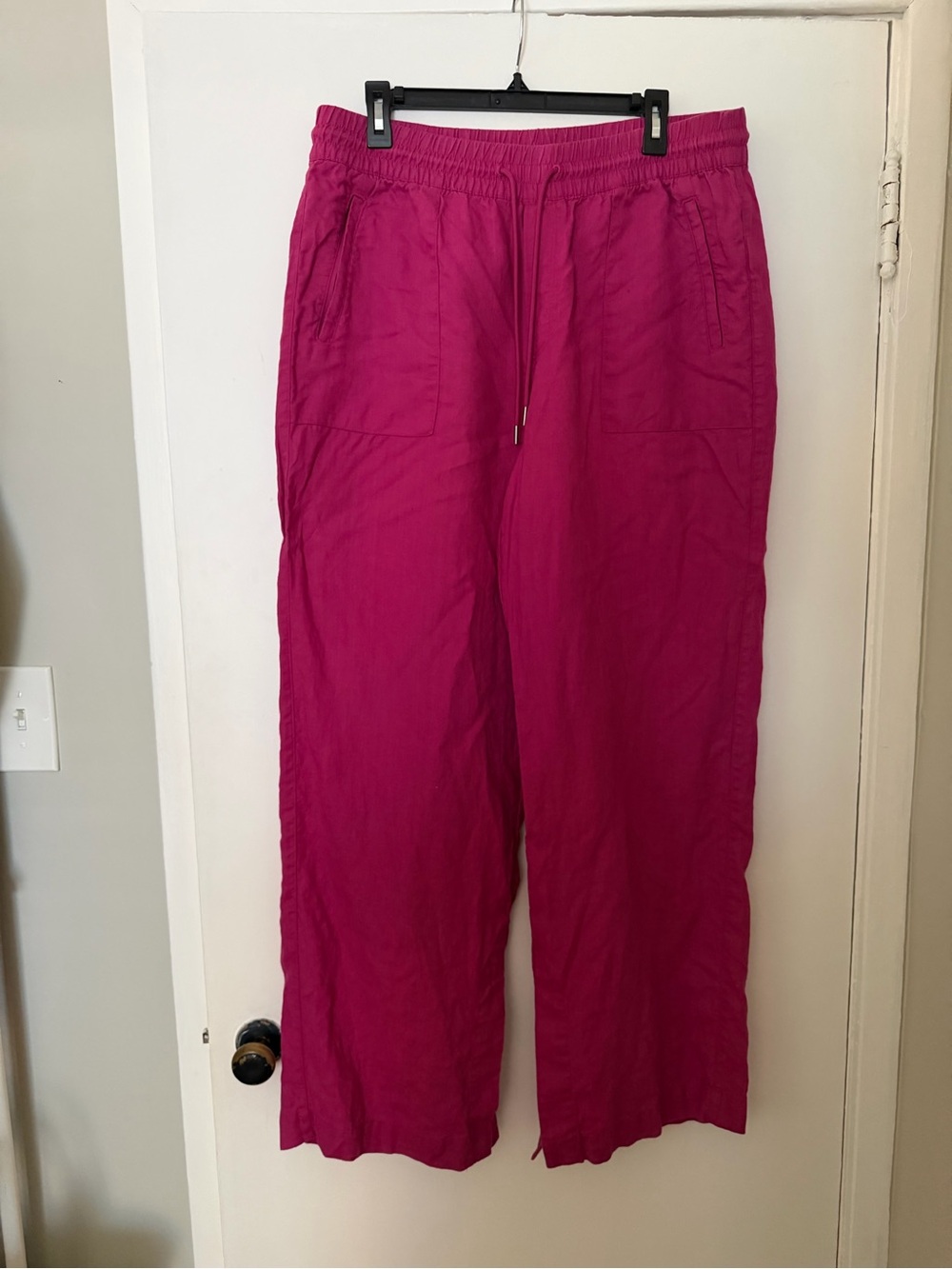 Athleta Linen Pants Fushcia